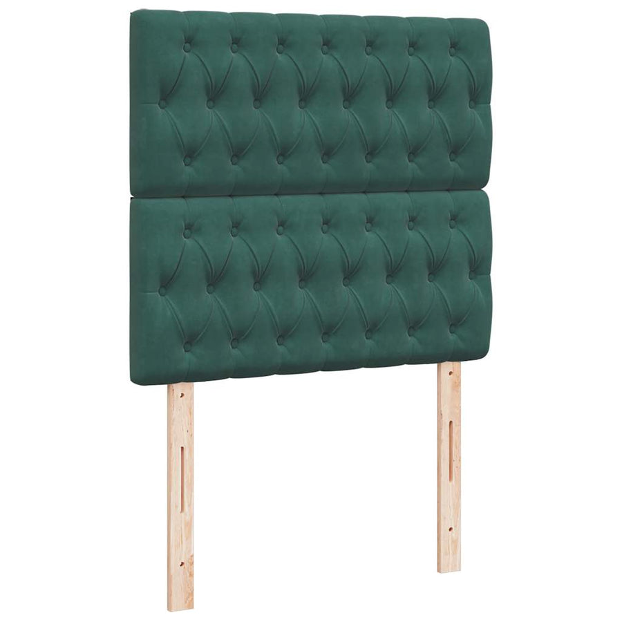 Ottoman bed met matrassen en LED's 180x200cm fluweel