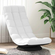 Vloerstoel 70x51x79 cm stof wit
