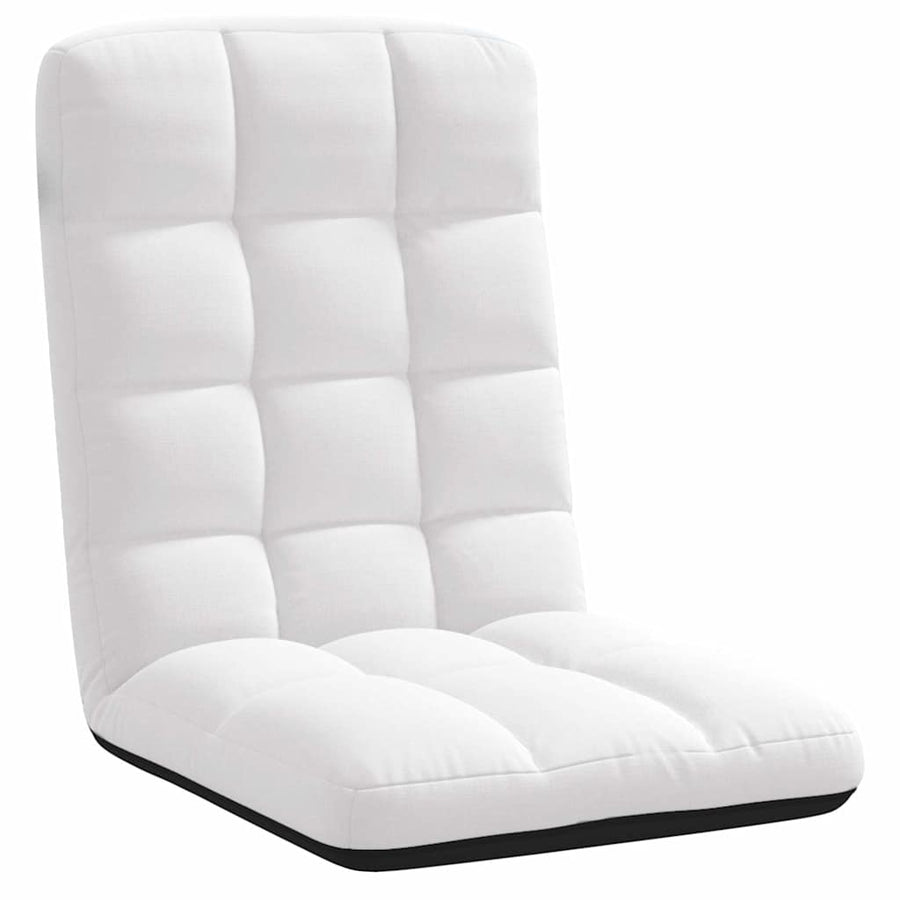 Vloerstoel Inklapbaar 71X51X62 Cm Stof Wit