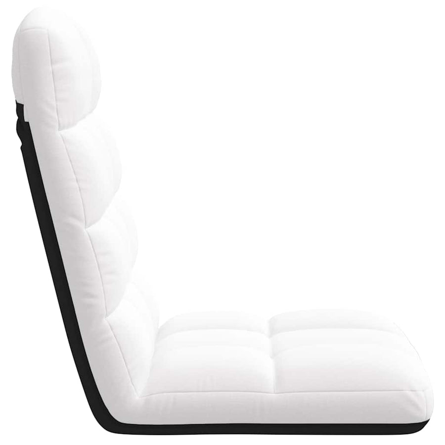 Vloerstoel Inklapbaar 71X51X62 Cm Stof Wit