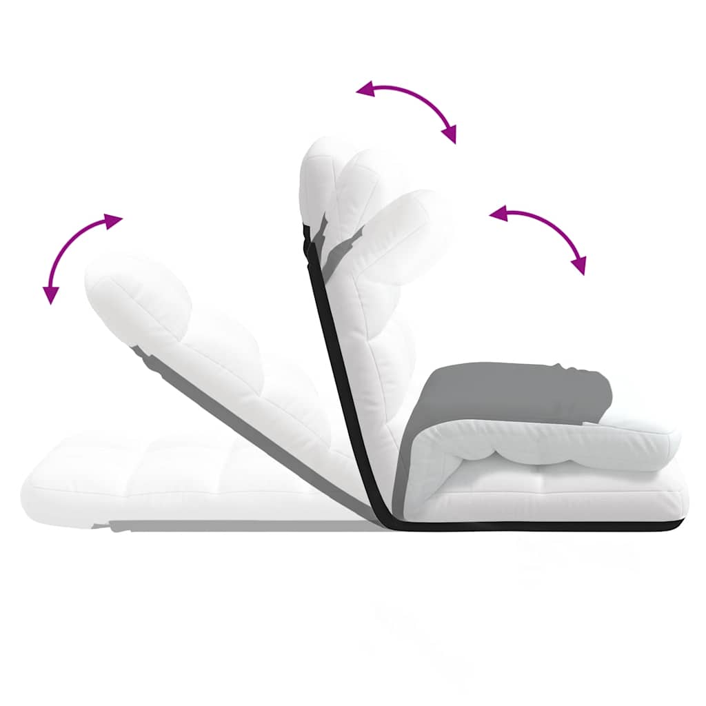 Vloerstoel Inklapbaar 71X51X62 Cm Stof Wit