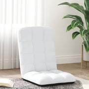 Vloerstoel 71x51x62 cm stof wit