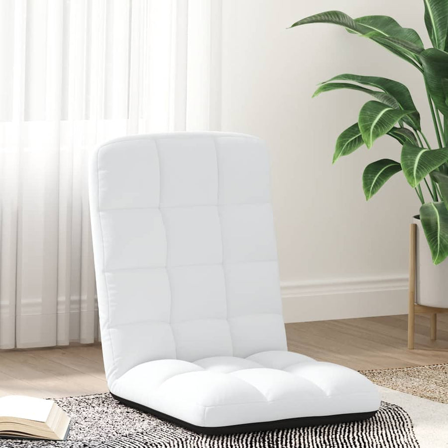 Vloerstoel Inklapbaar 71X51X62 Cm Stof Wit