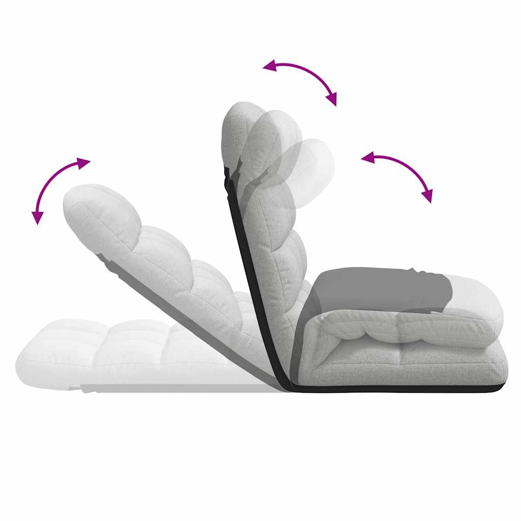 Opvouwbare vloerstoel Cloud Grey 71x51x62 cm Stof