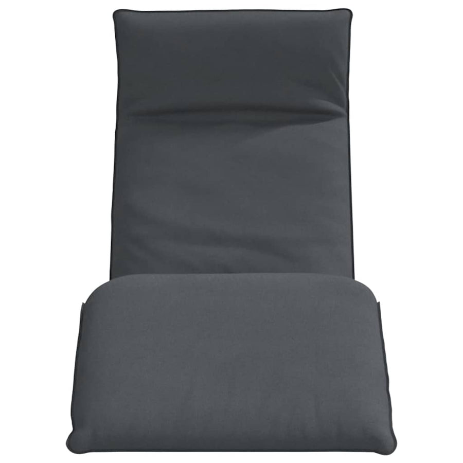 Ligstoel Inklapbaar 175X54X8,5 Cm Oxford Stof Kleurig Antraciet