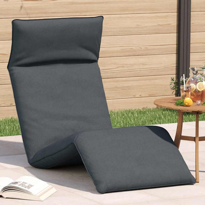 Ligstoel Inklapbaar 175X54X8,5 Cm Oxford Stof Kleurig Antraciet