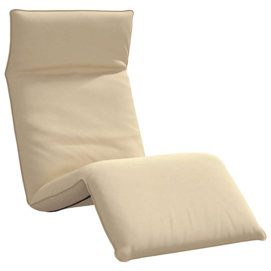 Ligstoel Inklapbaar 175X54X8,5 Cm Oxford Stof Beige