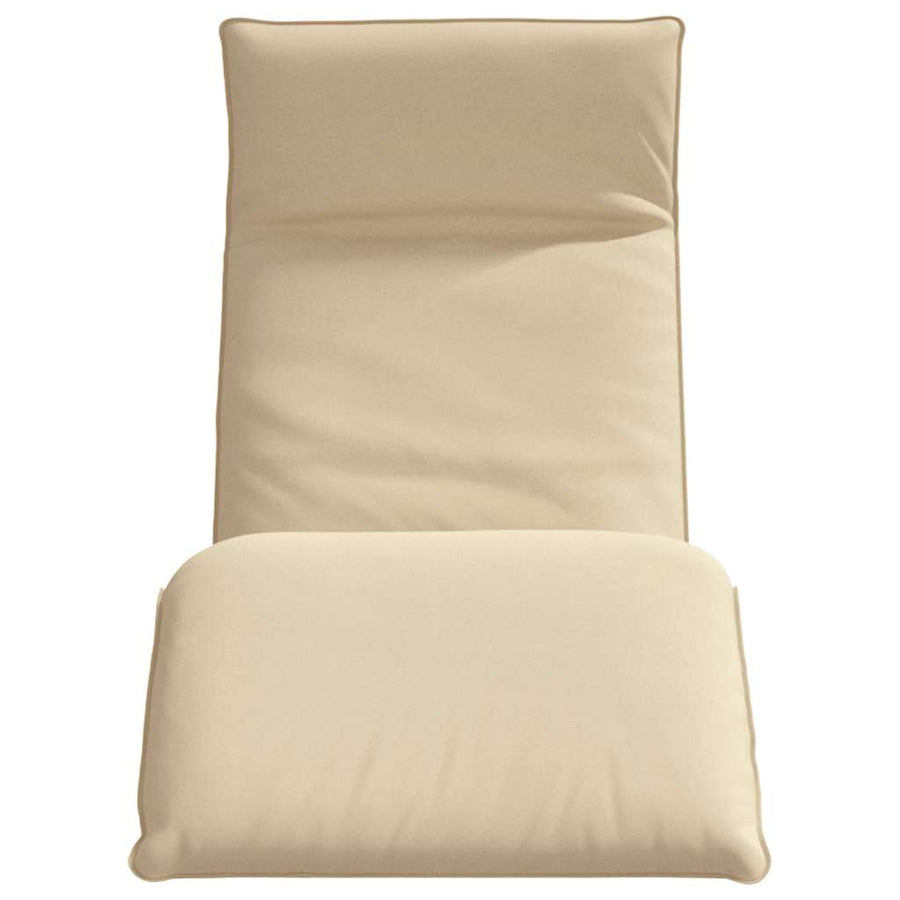 Ligstoel Inklapbaar 175X54X8,5 Cm Oxford Stof Beige