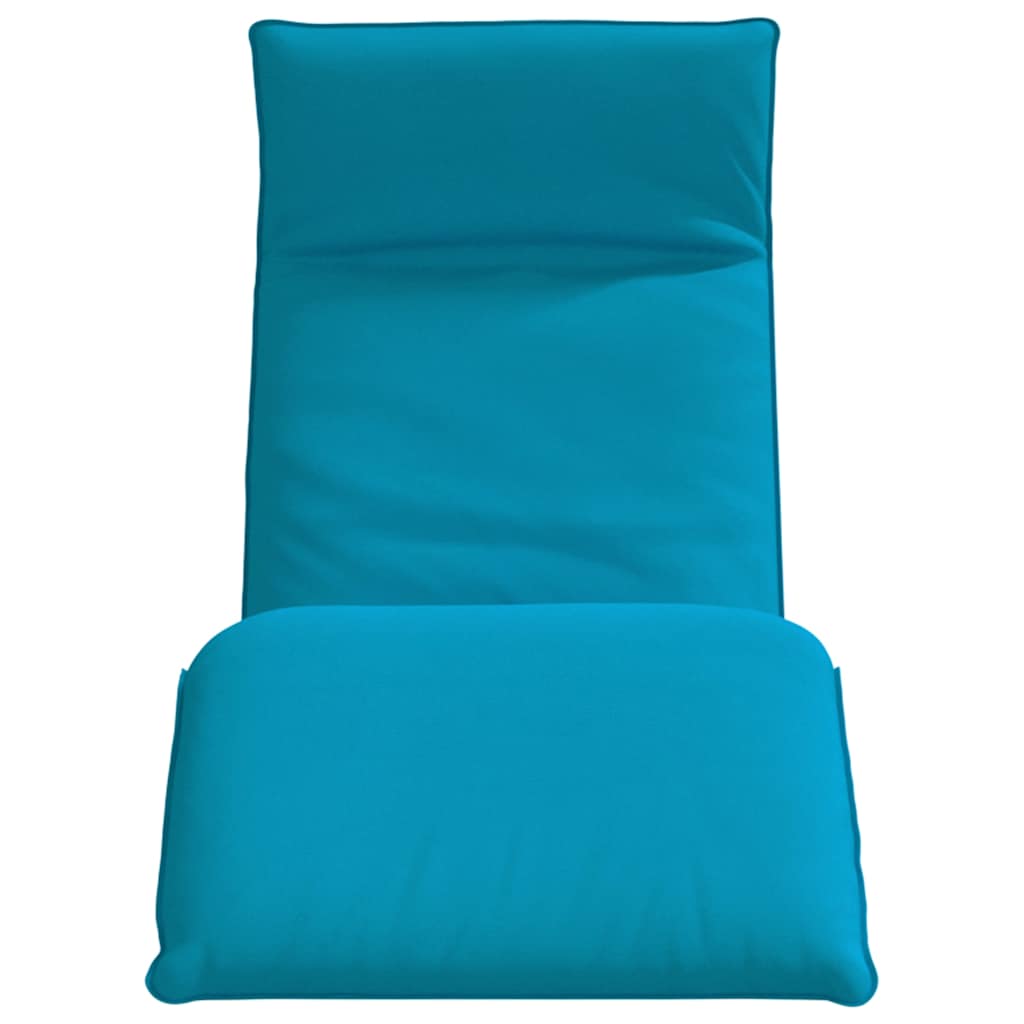 Ligstoel Inklapbaar 175X54X8,5 Cm Oxford Stof lichtblauw