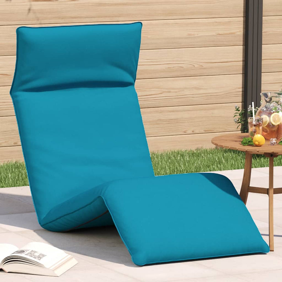 Ligstoel Inklapbaar 175X54X8,5 Cm Oxford Stof lichtblauw