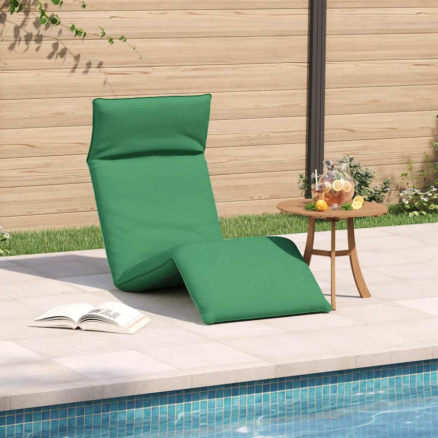 Ligstoel Inklapbaar 175X54X8,5 Cm Oxford Stof Groen