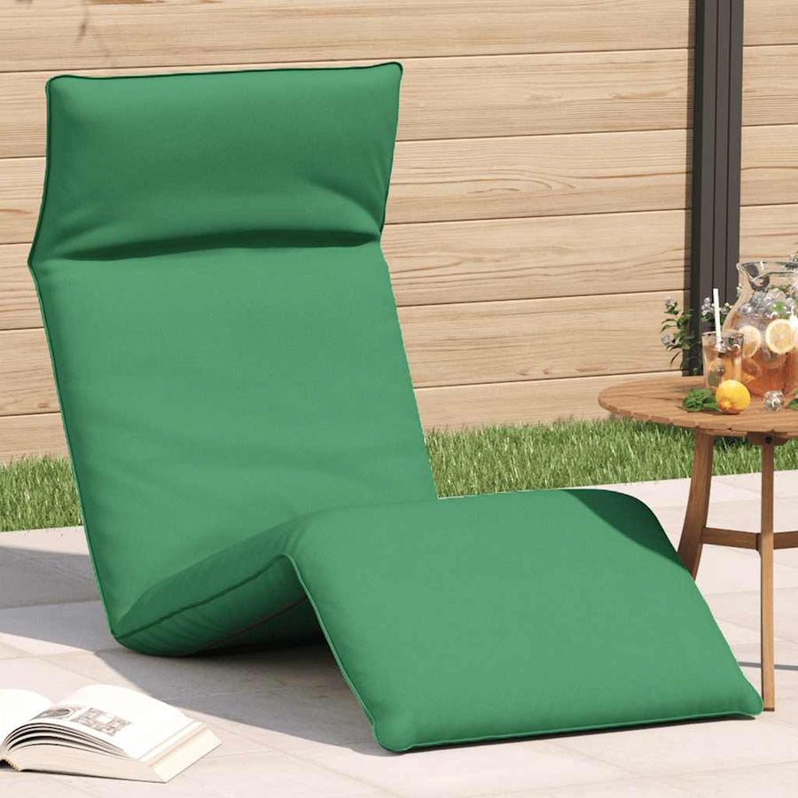 Ligstoel Inklapbaar 175X54X8,5 Cm Oxford Stof Groen