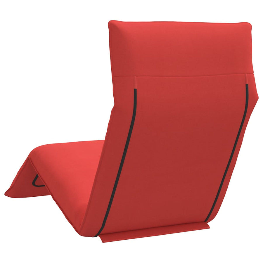 Ligstoel Inklapbaar 175X54X8,5 Cm Oxford Stof Rood