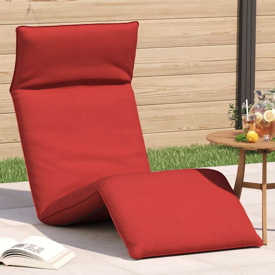 Ligstoel Inklapbaar 175X54X8,5 Cm Oxford Stof Rood