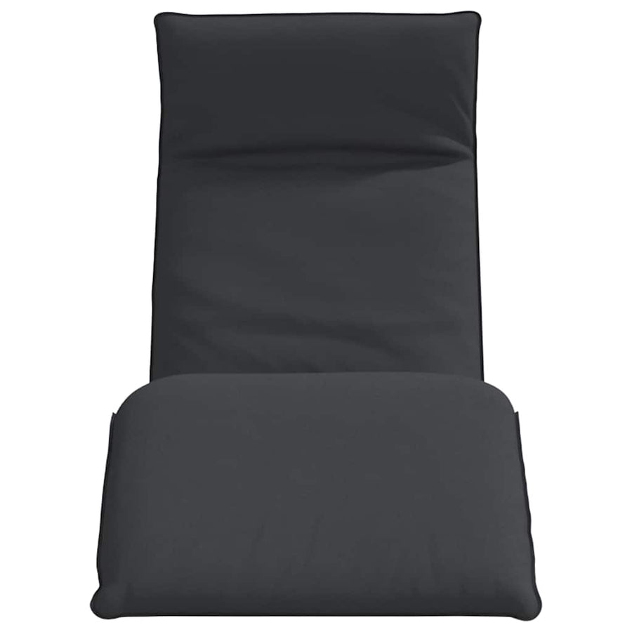 Ligstoel Inklapbaar 175X54X8,5 Cm Oxford Stof Zwart