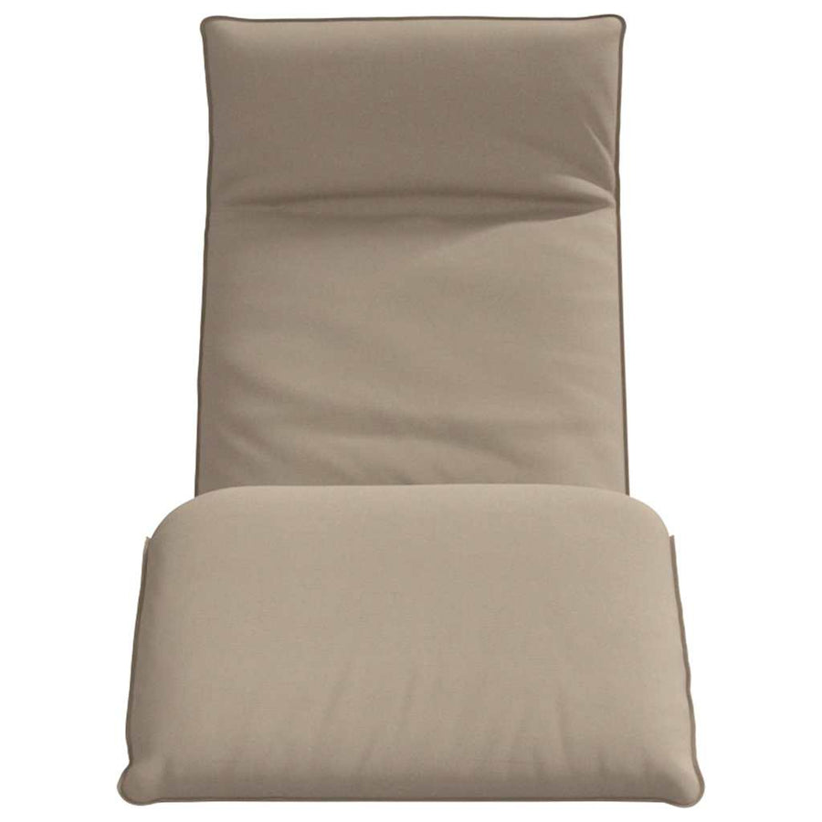 Ligstoel Inklapbaar 175X54X8,5 Cm Oxford Stof Taupe