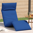 Ligstoel inklapbaar 175x54x8.5 cm oxford stof koningsblauw