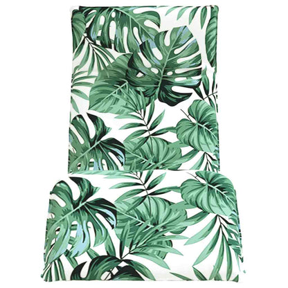 Opvouwbare ligstoel Bladpatroon 175x54x8,5 cm Oxford stof