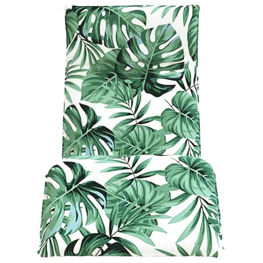 Opvouwbare ligstoel Bladpatroon 175x54x8,5 cm Oxford stof
