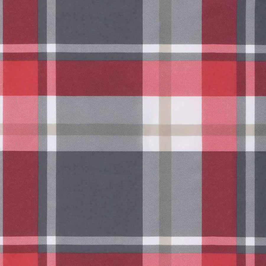 Opvouwbare ligstoel Rood Geruit Patroon 175x54x8,5 cm Oxford Stof