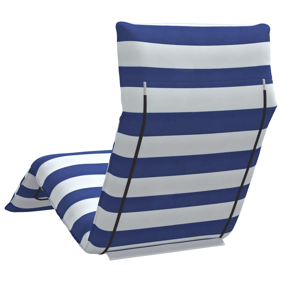 Opvouwbare ligstoel Blauw en Wit 175x54x8,5 cm Oxford Stof