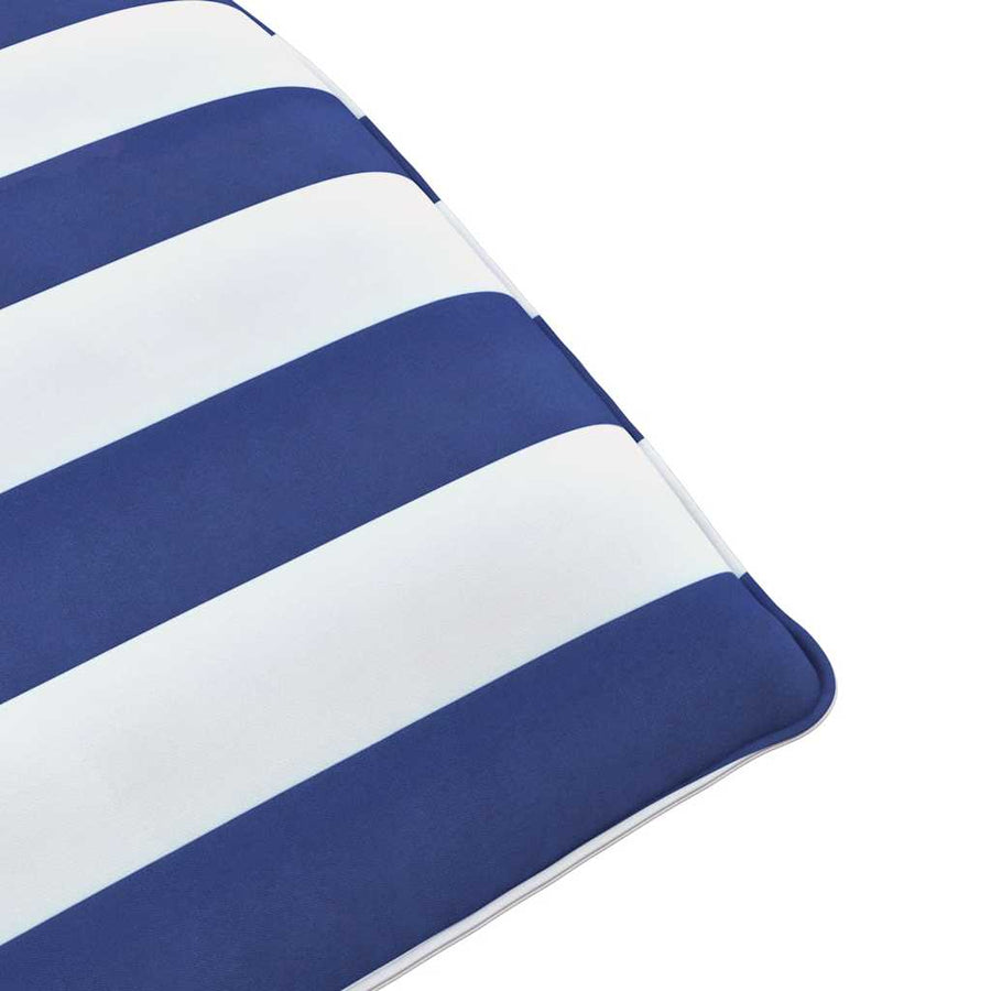 Opvouwbare ligstoel Blauw en Wit 175x54x8,5 cm Oxford Stof