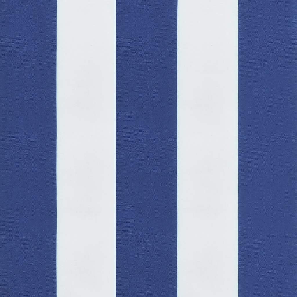 Opvouwbare ligstoel Blauw en Wit 175x54x8,5 cm Oxford Stof