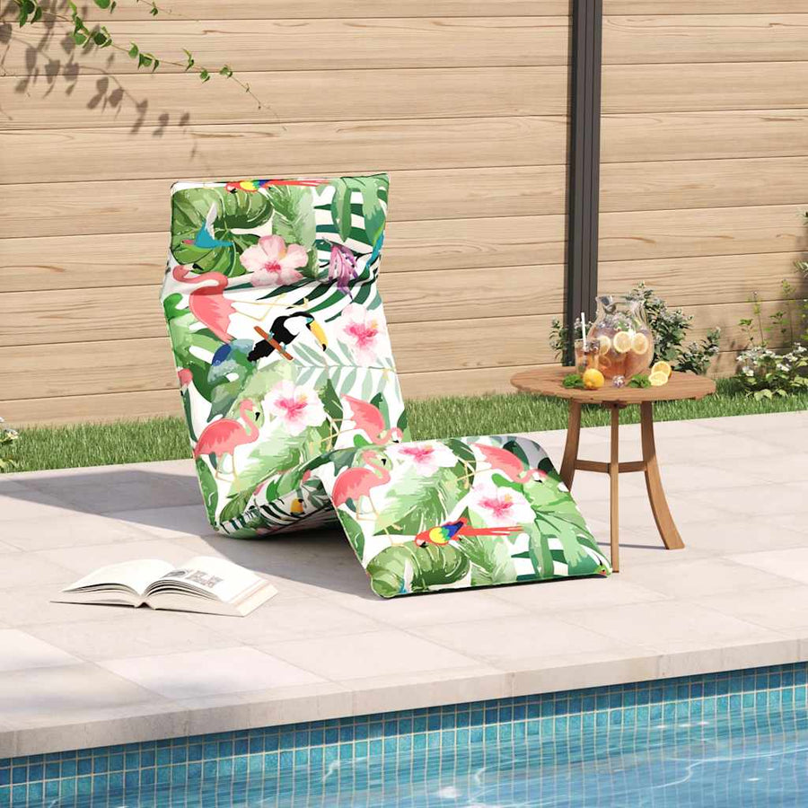 Opvouwbare ligstoel Multicolor 175x54x8,5 cm Oxford stof