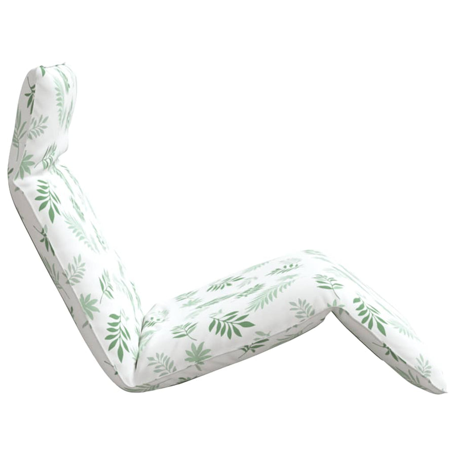 Opvouwbare ligstoel Bladpatroon 175x54x8,5 cm Oxford stof