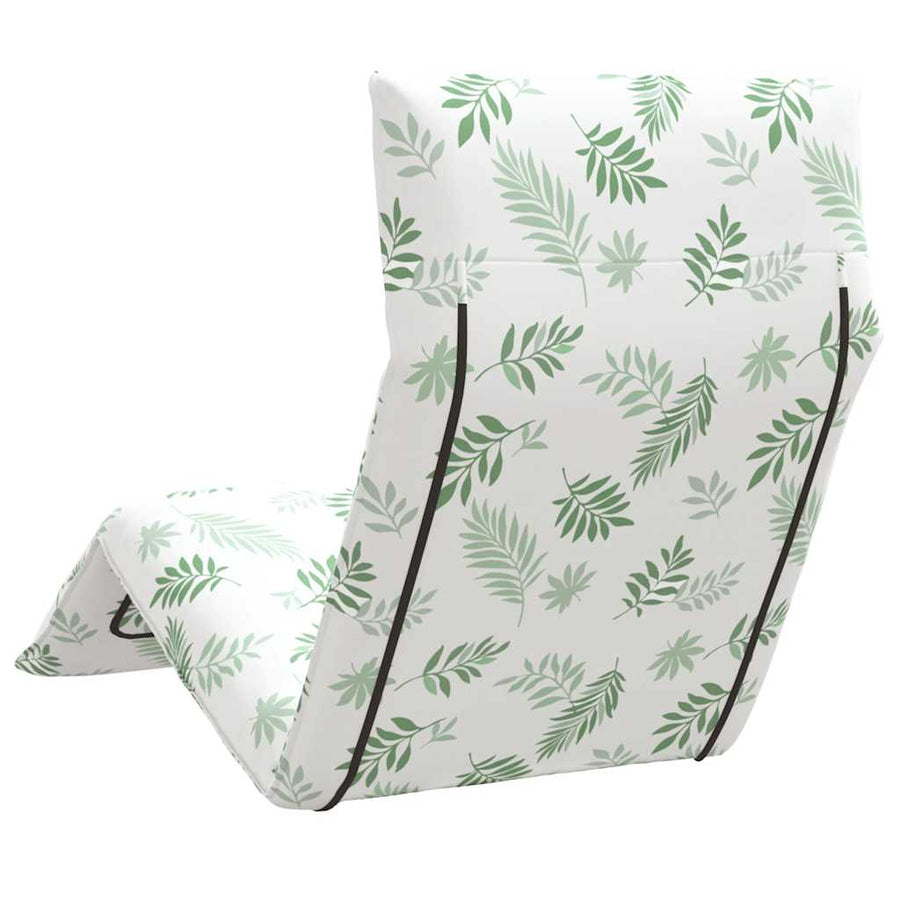 Opvouwbare ligstoel Bladpatroon 175x54x8,5 cm Oxford stof