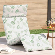 Ligstoel opvouwbaar 175x54x8,5 cm Oxford stof wit