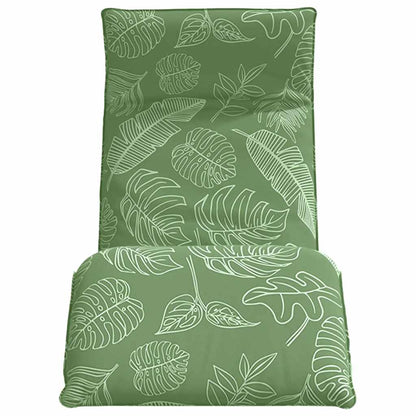 Opvouwbare ligstoel Bladpatroon 175x54x8,5 cm Oxford stof