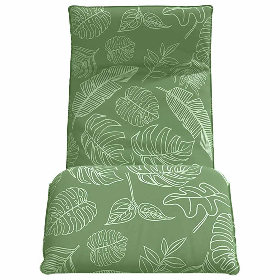 Opvouwbare ligstoel Bladpatroon 175x54x8,5 cm Oxford stof