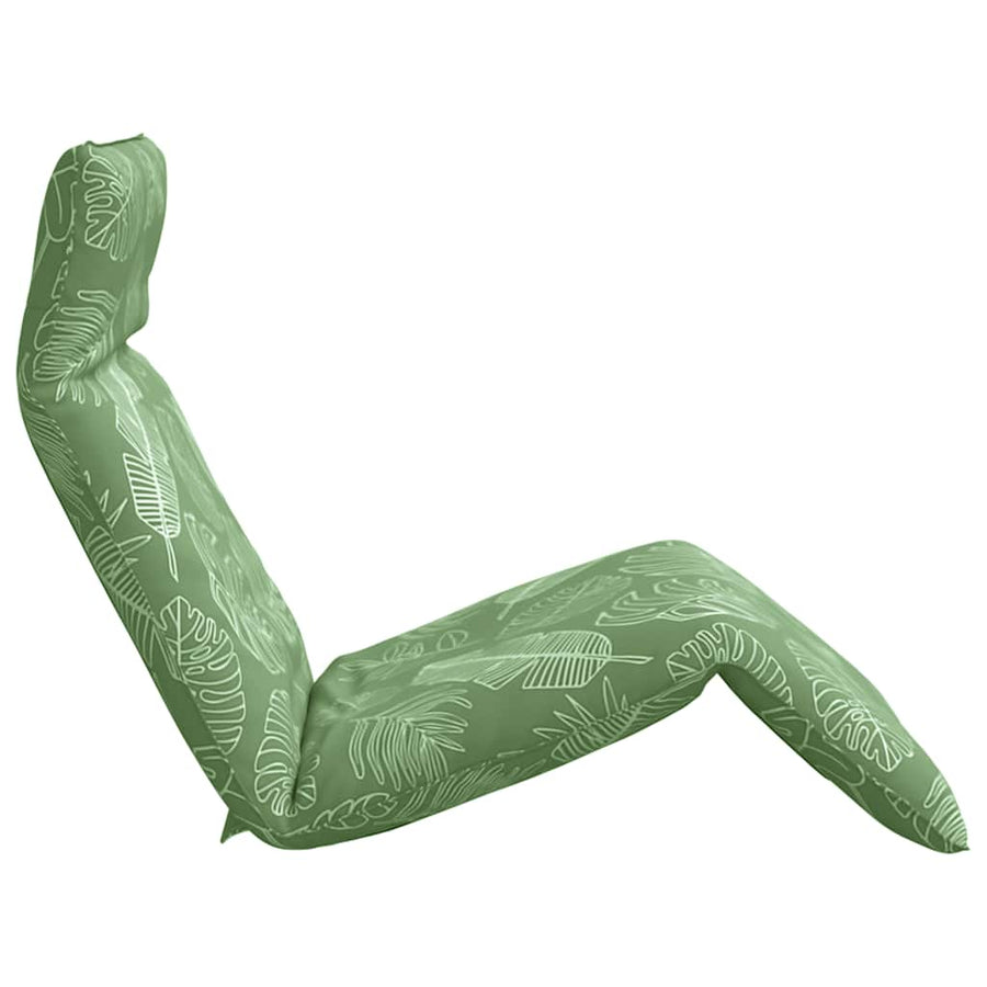 Opvouwbare ligstoel Bladpatroon 175x54x8,5 cm Oxford stof
