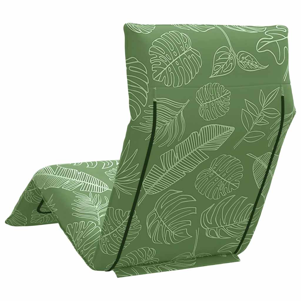 Opvouwbare ligstoel Bladpatroon 175x54x8,5 cm Oxford stof
