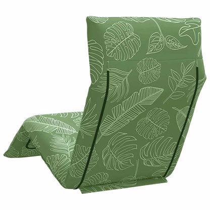 Opvouwbare ligstoel Bladpatroon 175x54x8,5 cm Oxford stof