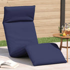 Ligstoel marineblauw 175x54x8,5 cm Oxfordstof