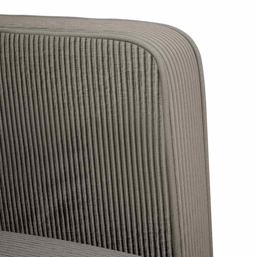 Fauteuil met armleuningen 54 cm corduroy stof lichtgrijs