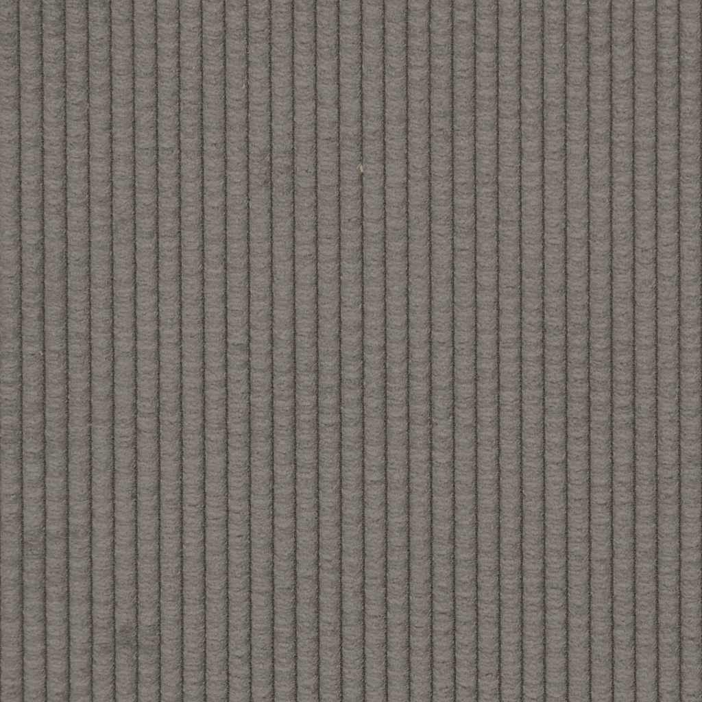 Fauteuil met armleuningen 54 cm corduroy stof lichtgrijs