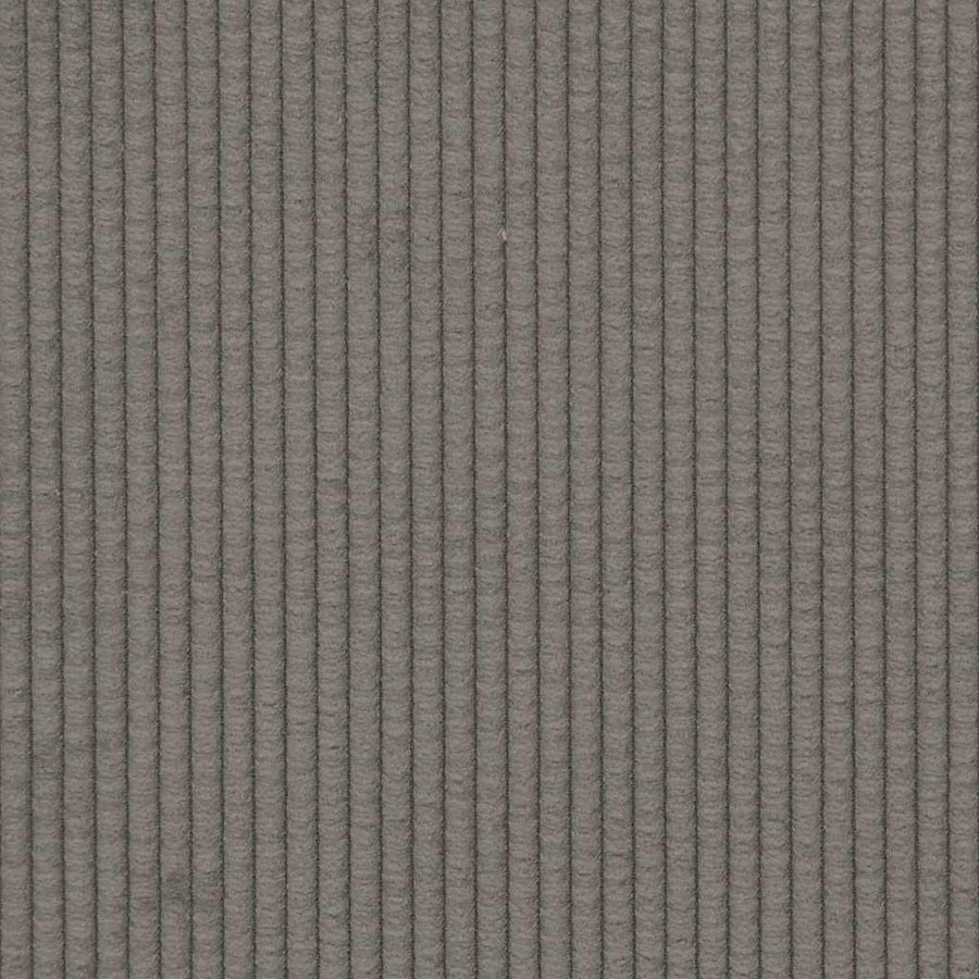 Fauteuil met armleuningen 54 cm corduroy stof lichtgrijs