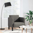 Fauteuil 54 cm corduroy stof lichtgrijs
