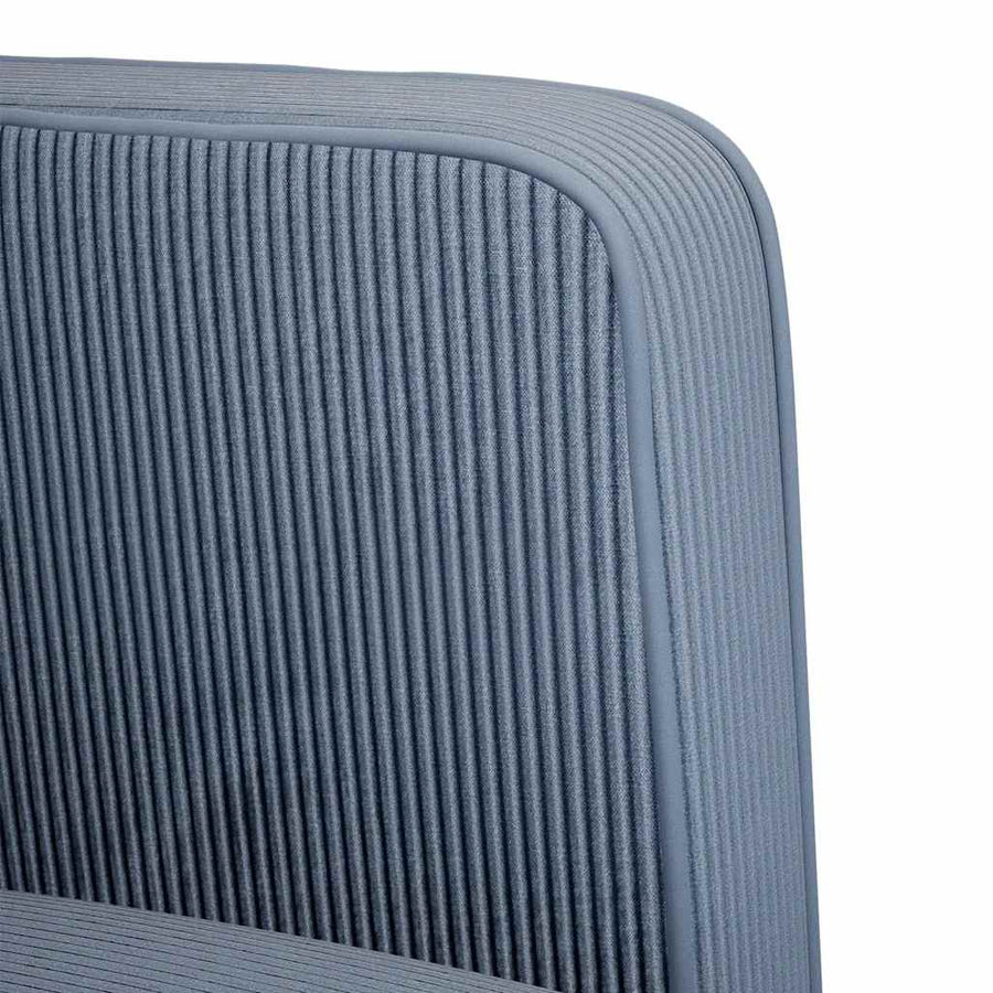 Fauteuil met armleuningen 54 cm corduroy stof blauw