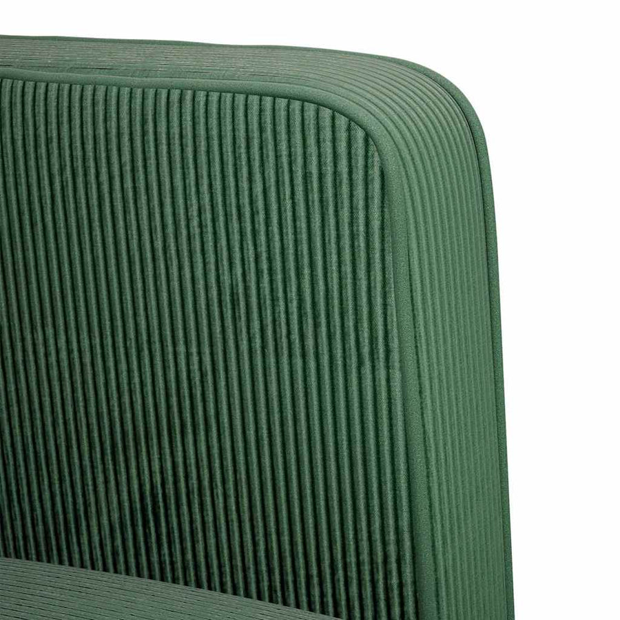 Fauteuil met armleuningen 54 cm corduroy stof jungle groen
