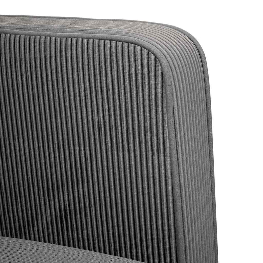 Loveseat bank 109 cm corduroy stof donkergrijs