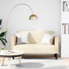 Loveseat bank 109 cm corduroy crèmekleurig