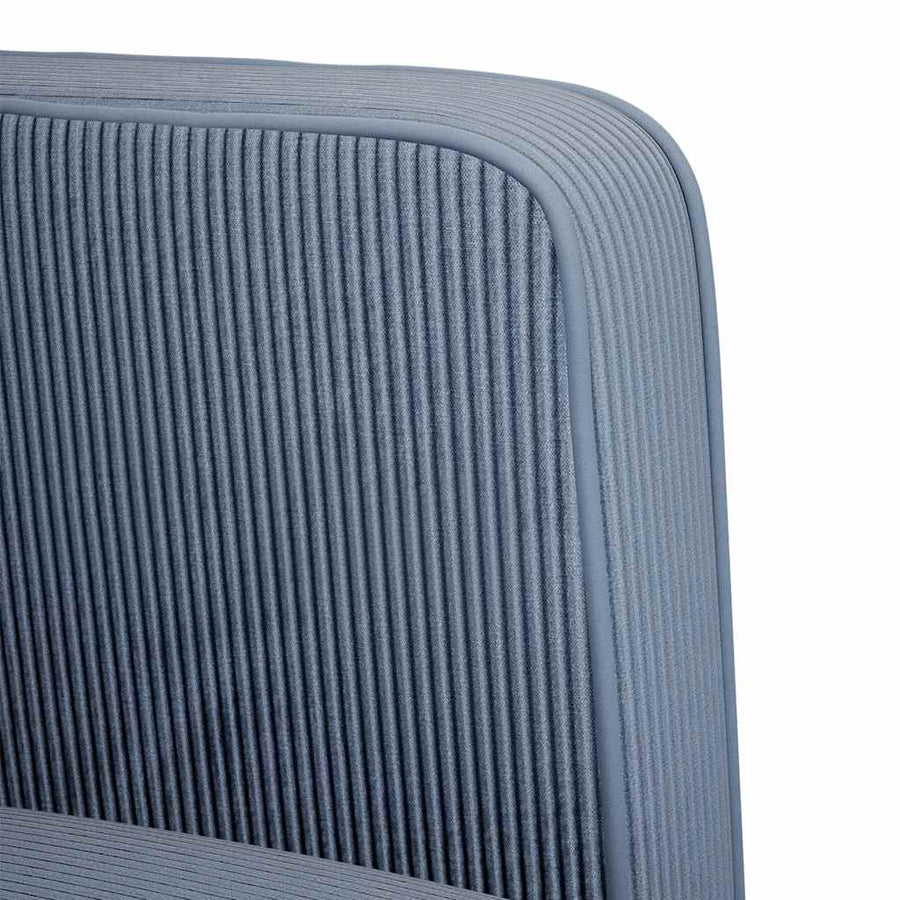 Loveseat bank 109 cm corduroy stof blauw