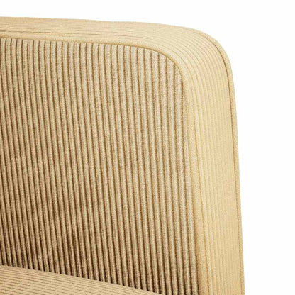 Loveseat bank 109 cm corduroy stof lichtgroen grijs