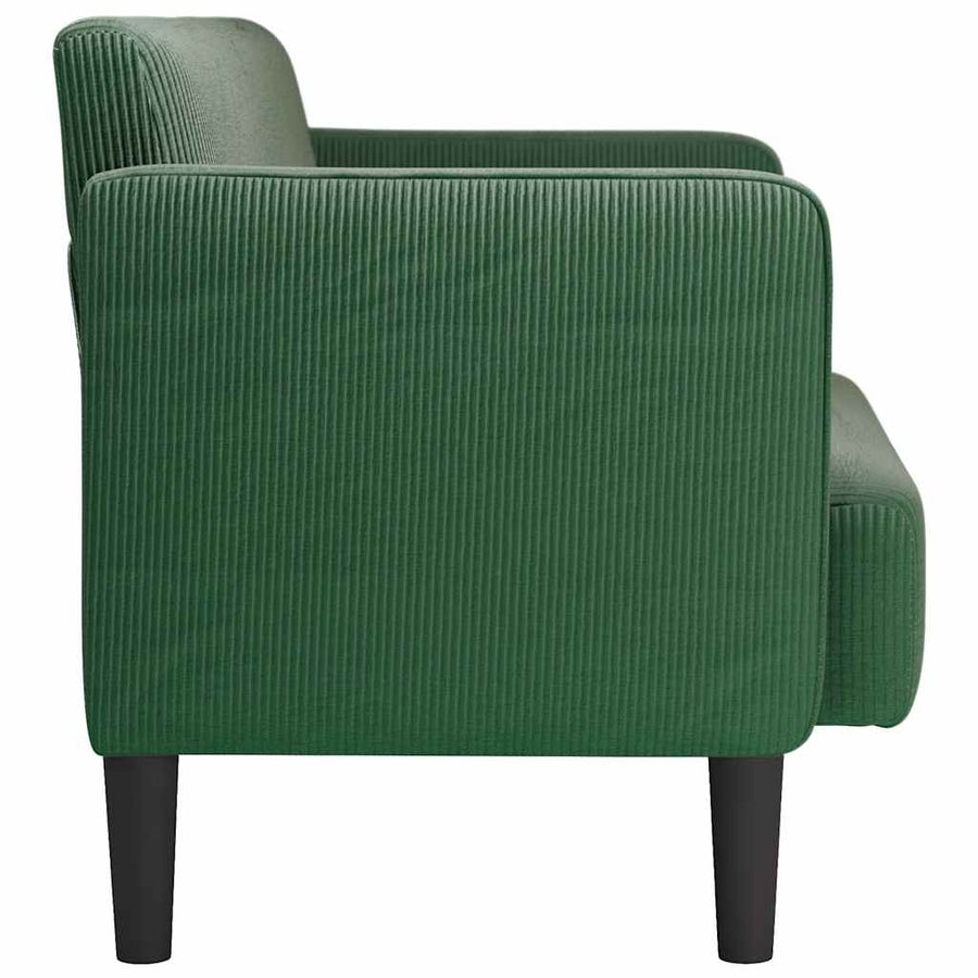 Loveseat bank 109 cm corduroy stof jungle groen