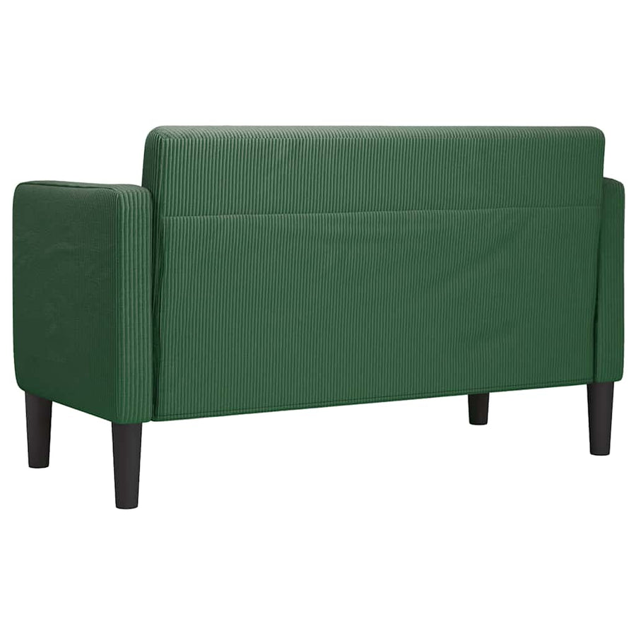 Loveseat bank 109 cm corduroy stof jungle groen