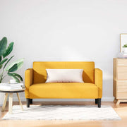 Loveseat bank 109 cm corduroy lichtgeel